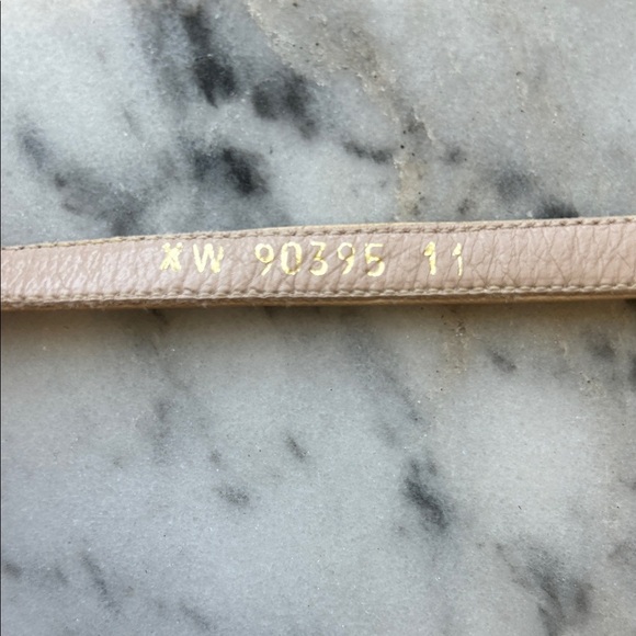 Stuart Weitzman Nude High Heel Block Sandals | 11 - Picture 6 of 7